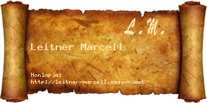 Leitner Marcell névjegykártya